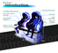 시원한 조명과 2편 좌석 가상 현실 의자 9D 시뮬레이터 2.5KW VR 영화 영화