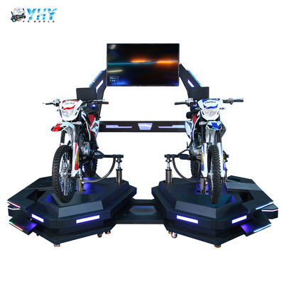 강력한 9D VR 시뮬레이터 가상현실 산악 모터사이클 2명용