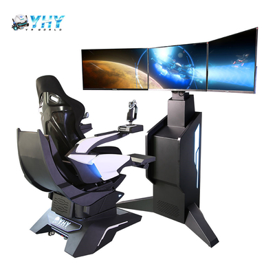 1100W VR 비행 시뮬레이터 3 축 동적 플랫폼 360 조이스틱 스틱 게임과 함께 회전 의자