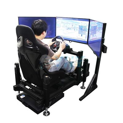 YHY 4DOF 모션 플랫폼 레이싱 시뮬레이터 3 화면 및 몰입하는 운전 경험을 위해 알루미늄 합금 구조