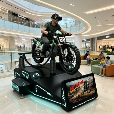 Guangzhou Factory Commercial VR Mountain Motorcycle Simulator with Haptic Feedback System