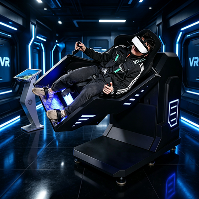 한 좌석 360도 회전 VR 롤러 코스터 기계