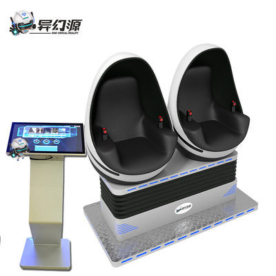 오락 게임 센터를 위한 2.5KW 9D VR 상영관 2 자리 VR 동작 의자