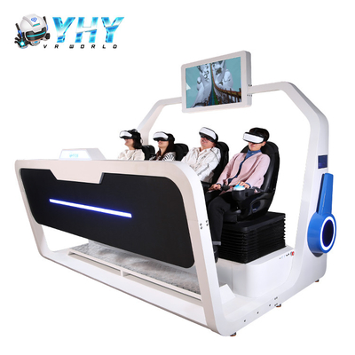 4 좌석은 3D 안경과의 VR 시뮬레이터 놀이공원 상호 작용하는 VR 게임을 게임합니다
