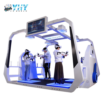 플랫폼을 세우는 시뮬레이터 VR를 촬영하는 4 선수들 2.0KW 사실상 게임 구역 총
