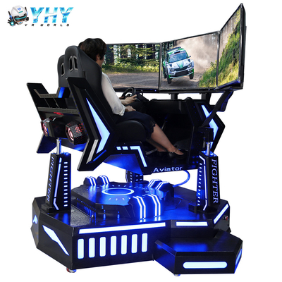 시뮬레이터 3 Dof 동작 4D 자동차 게임기를 경주하는 실내 오락 3 화면