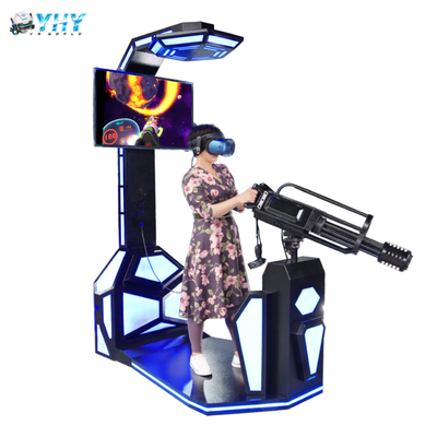 1000w 9D VR 시뮬레이터 가상 현실 모의 장치 가트링 게임기 42 인치 스크린