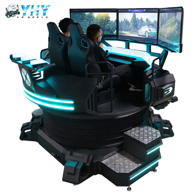 시뮬레이터 3DOF 전기 플랫폼 2 시트를 경주하는 3.0 kw 자동차 게임기 3 화면